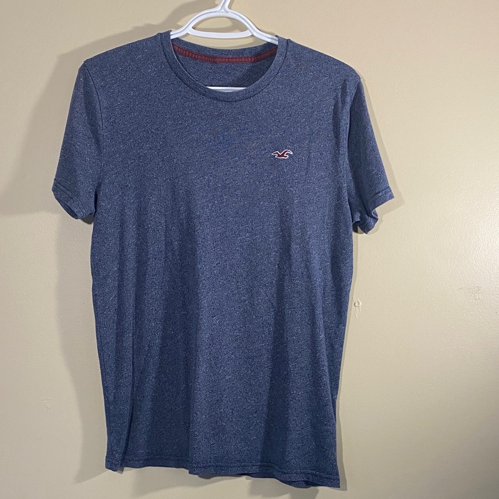 Hollister Heathered Navy Tee